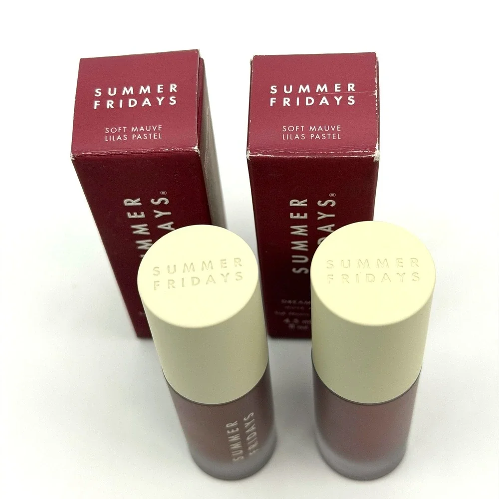 2 Pack Summer Fridays Dream Lip Oil Soft Mauve 4.5ml 0.15oz NEW